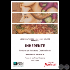INHERENTE - Pinturas de la Artista Cristina Paoli - Miércoles, 31 de Julio de 2019